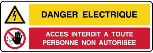 Pictogramme danger electrique